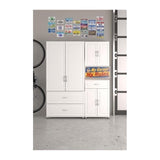 SystemBuild Evolution Kendall 36" 2 Door/2 Drawer Storage Cabinet - White
