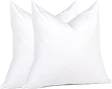 Euro Pillow Inserts 26 x 26 (Pack of 2, White), Down Feather Pillow Stuffer