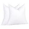 Feather Throw Pillow Inserts, 100% Cotton Set of 2 Bed and Couch