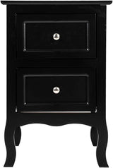 Gray Nightstand Set of 2, Nightstands with 2 Drawers, Bed Side Table/Night Stand
