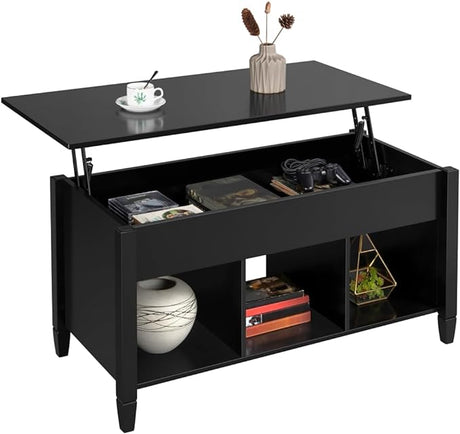 Coffee Table, 41in Lift Top Coffee Table with Storage Hidden Compartment & Shelf