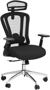 Ergonomic Office Chair with Footrest, Mesh Office Desk Chair with Headrest