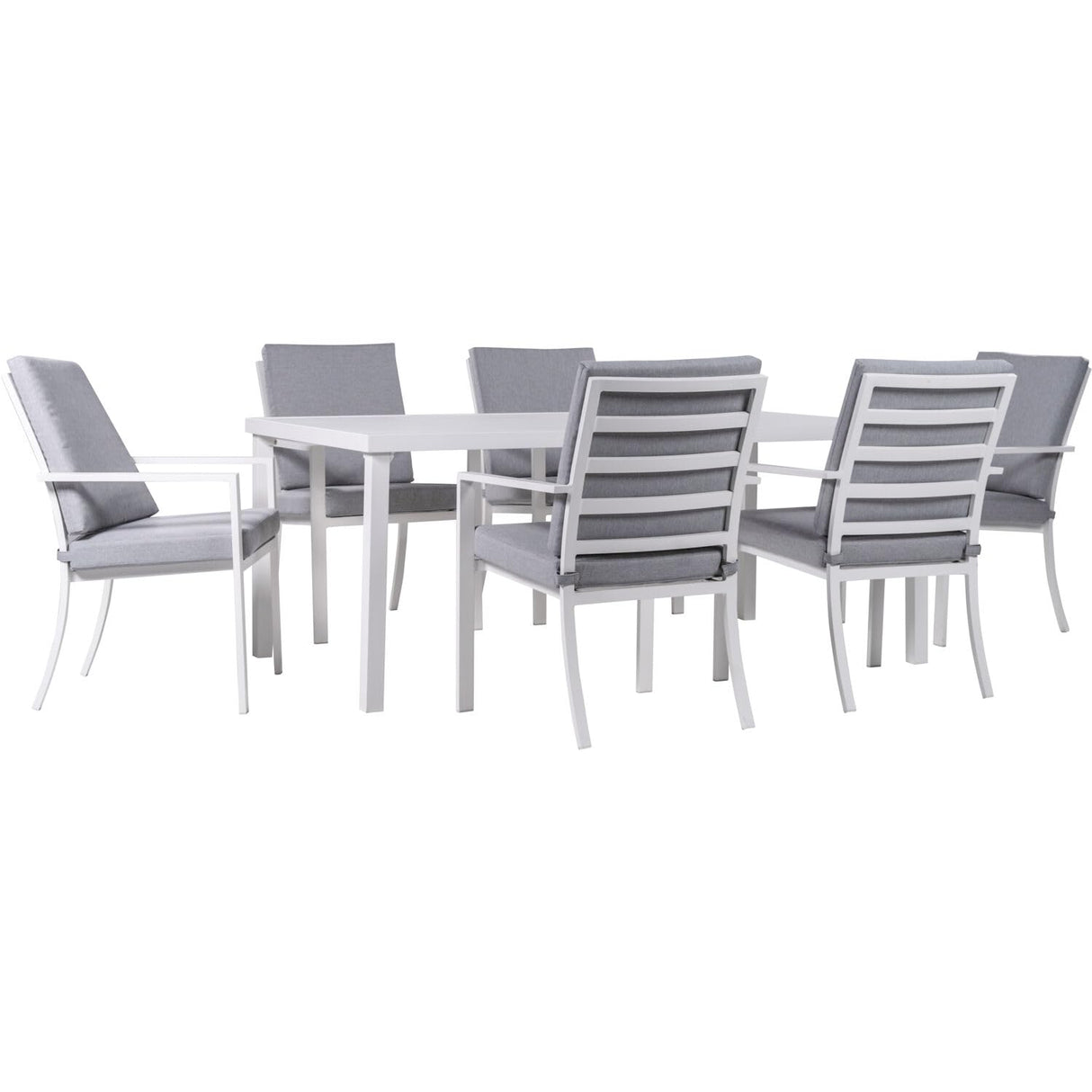 Mod Furniture Greyson 7-Piece Outdoor Dining Set, Patio Dining Set for 6 with Aluminum