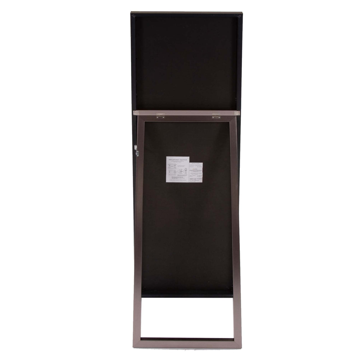 HomeRoots Sleek Brushed Brass Rectangular Full Length Standing Mirror