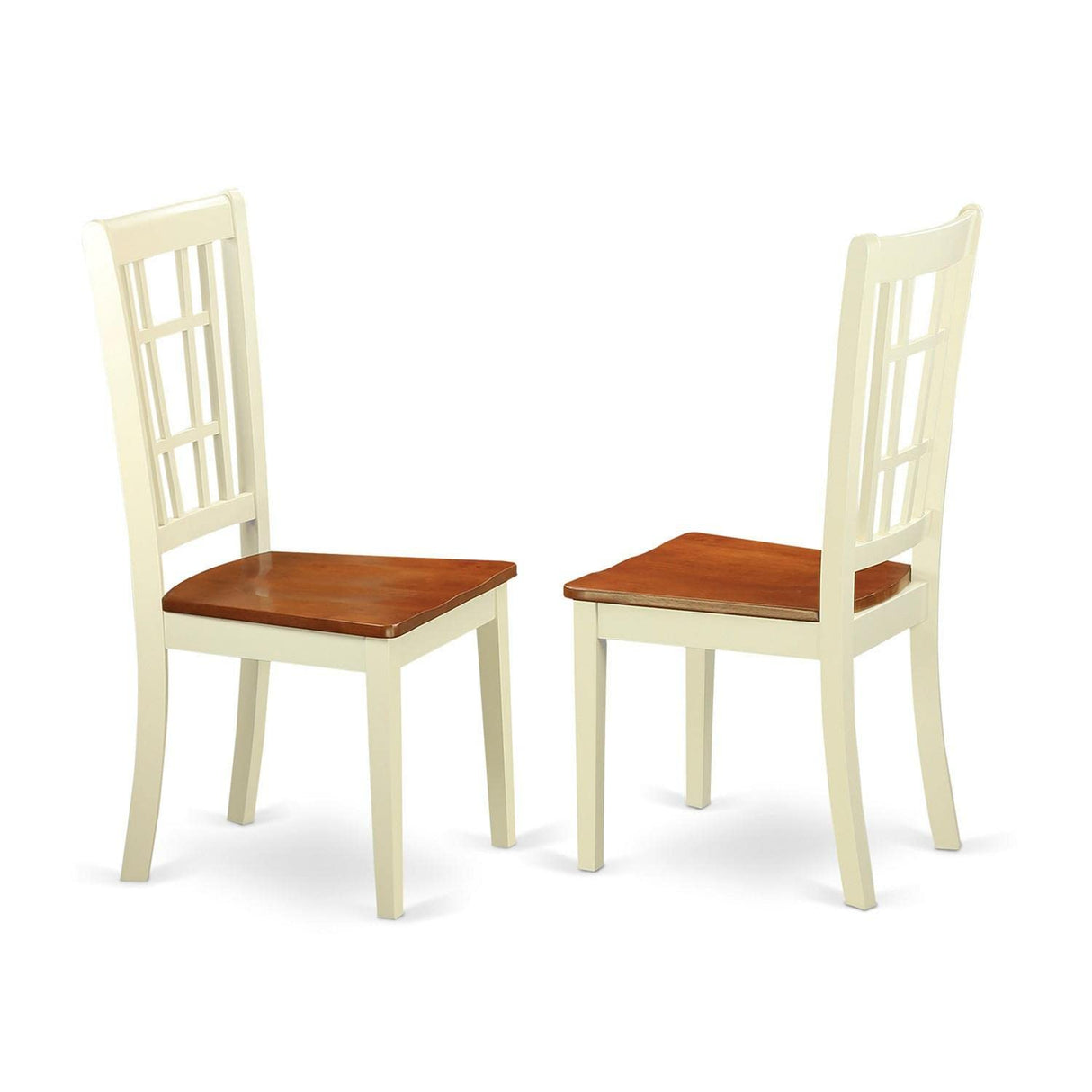 NDNI3-WHI-W Norden 3 Piece Dinette Set for Small Spaces Contains a Rectangle Table