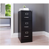 3 Drawers 40.19" Vertical Black Metal Filing Cabinet Lockable Pre-Assembled Stationary Letter Size