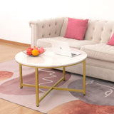 Modern Round Coffee Table for Living Room, Sofa Center Table for Dining Room,