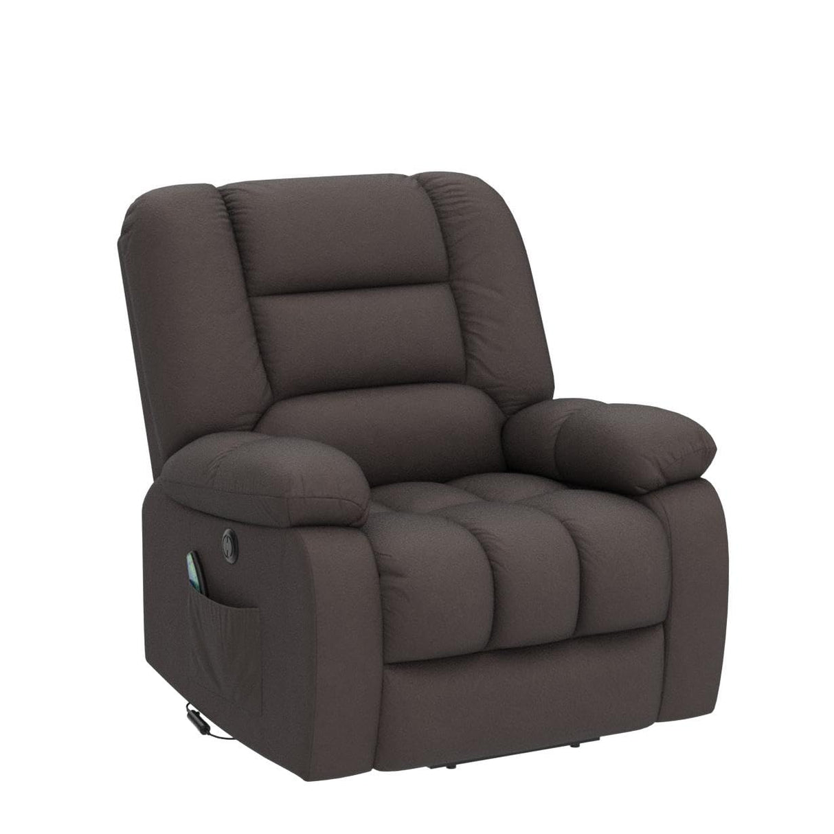 Big Power Lift Recliner Chair Wide Electric Massage Recliners for Elderly Fabric Living Room Overstuffed Reclining