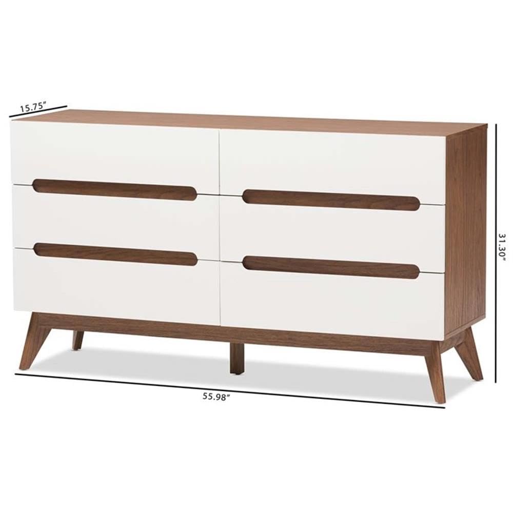 Calypso Mid-Century Modern White