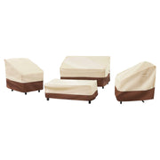 Patio Furniture Cover Set, 4 Piece Outdoor Furniture Cover Waterproof