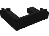 Modular Sectional Sofa Couch 7-Seater Convertible Sectional Sofa Velvet Modular Sectional