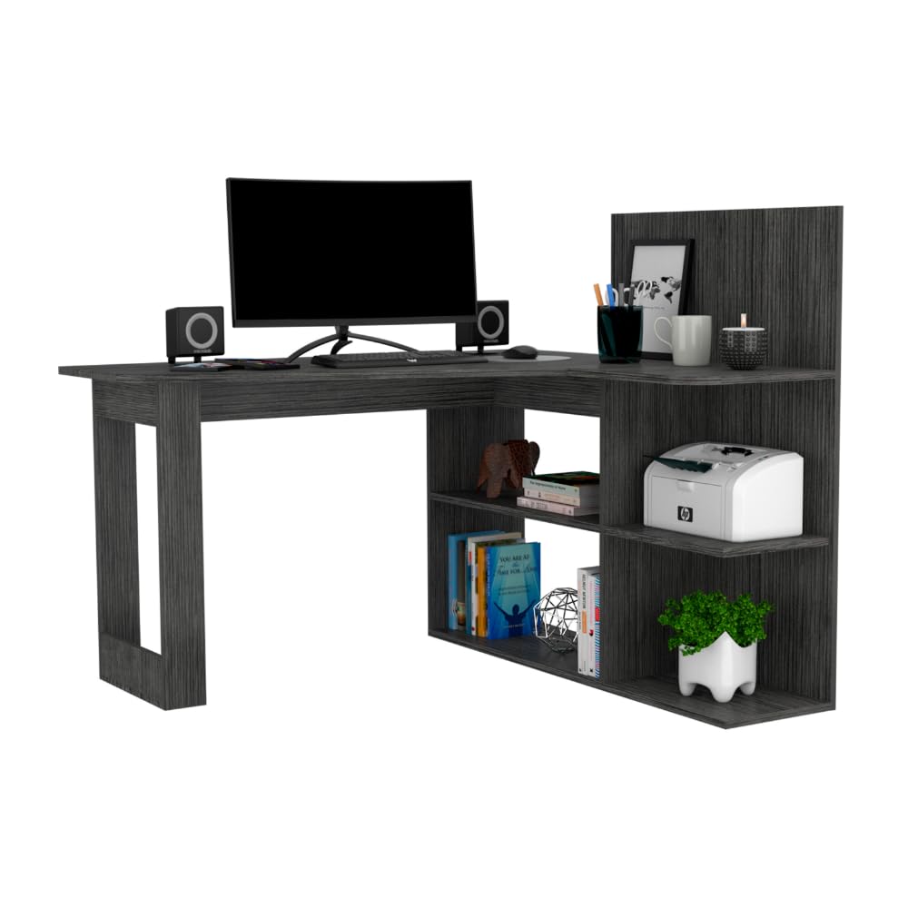 Langen-DW-00470-LWJ Desks, Dark Gray