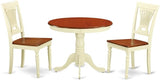 ANPL5-BLK-W 5 Piece Kitchen Set Includes a Round Dining Room Table with Pedestal and 4 Solid Wood Seat Chairs,