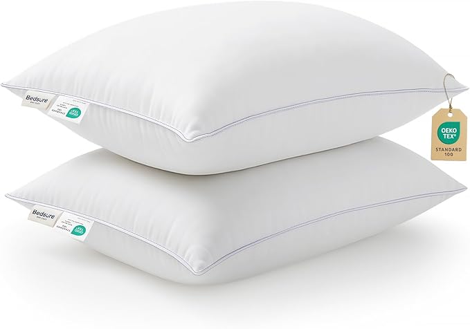 Soft Bed Pillows for Sleeping - Bed Pillows Queen Size Set of 2