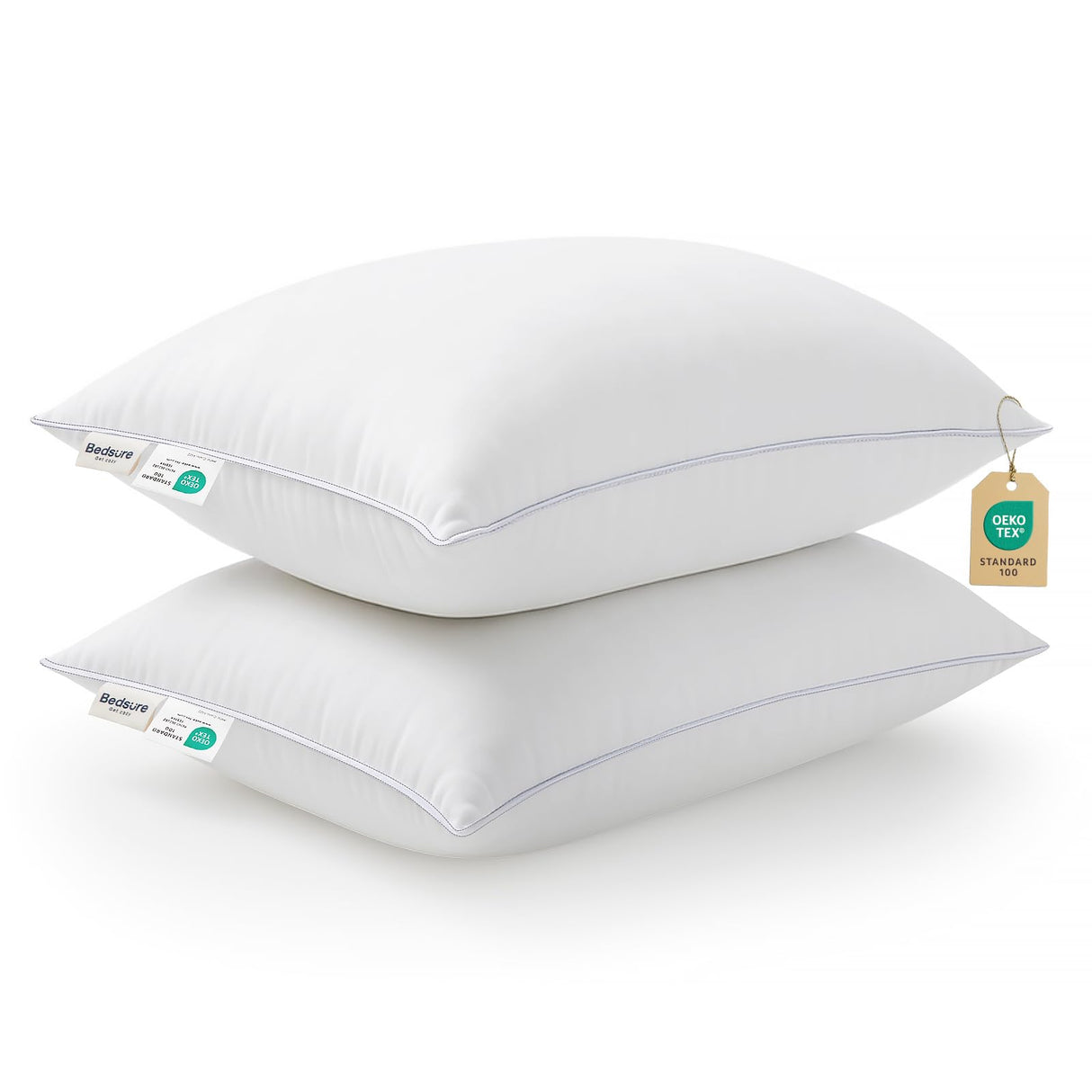 Soft Bed Pillows for Sleeping - Bed Pillows Queen Size Set of 2
