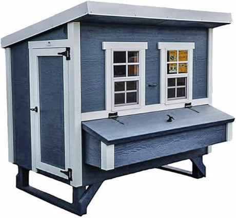 Classic Large Chicken Coop for Up to 15 Chickens - Nesting Box - Large Bird, Poultry