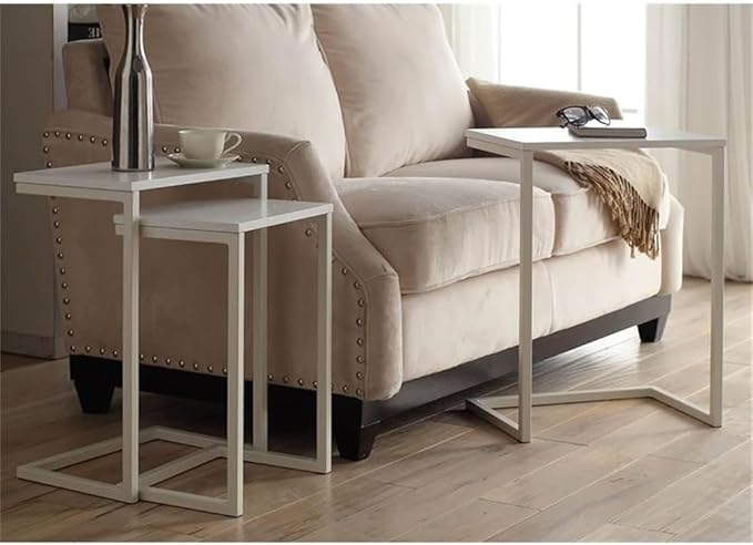 Astrid Nesting Table in Harvest Oak and Aged Iron