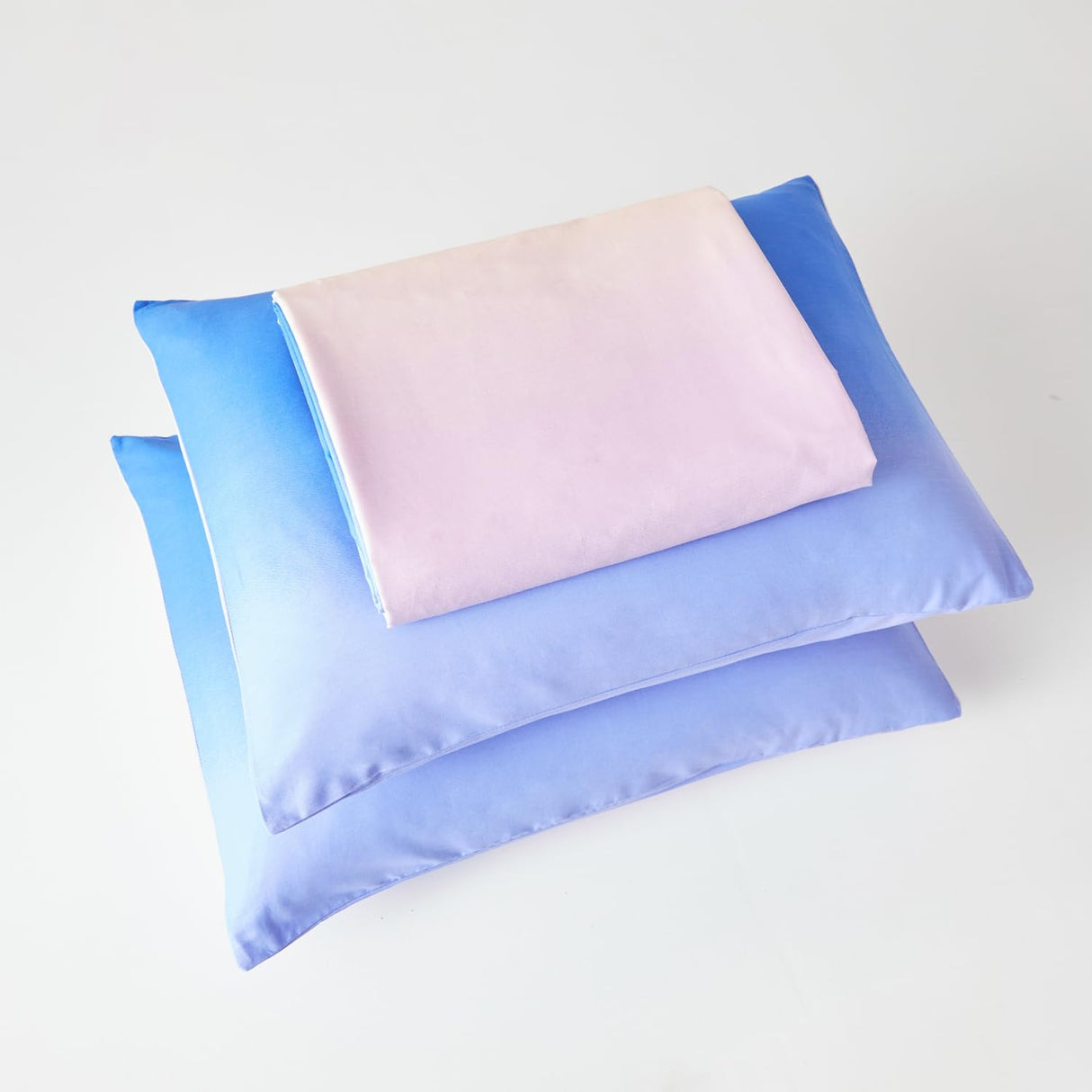 Royal Blue Duvet Cover King 100% Cotton Gradient Purple Yellow Duvet Cover 3 Pcs Set 1