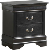 Louis Phillipe 2 Drawer Nightstand in Cherry