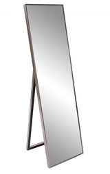 HomeRoots Sleek Brushed Brass Rectangular Full Length Standing Mirror