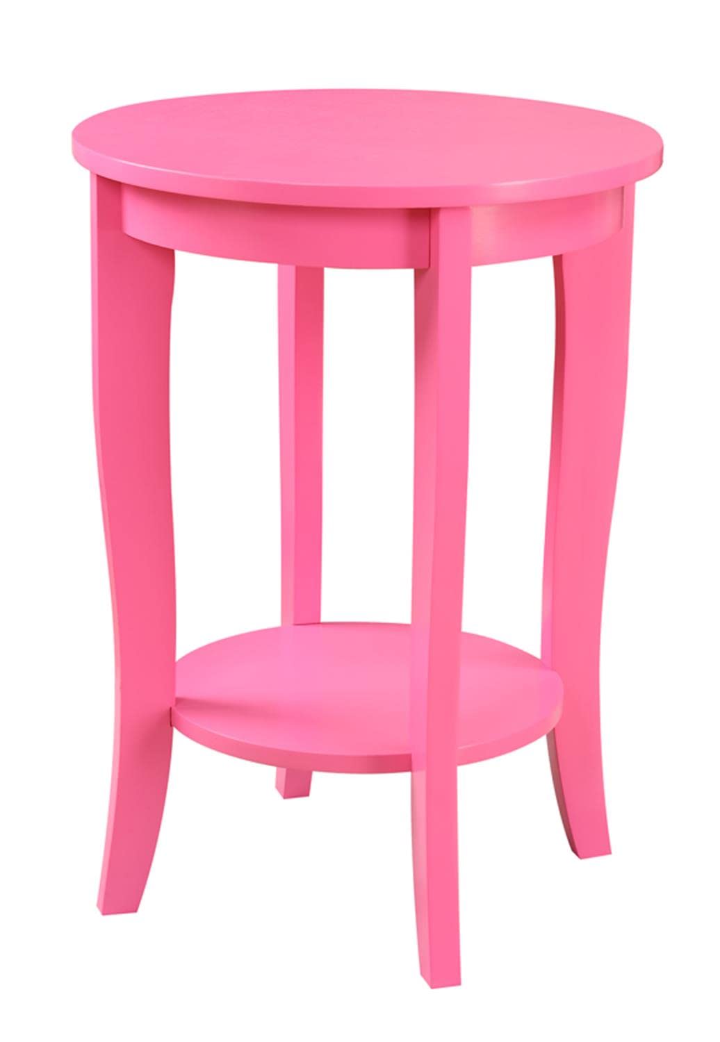 American Heritage Round End Table, Pink