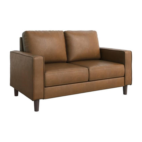 Pratima Living Room Loveseat, Brown