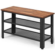 60" Black Dining Bench, Wooden Table Bench