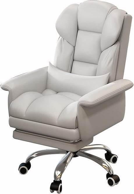 Office Chair, sedentary Comfortable Latex Cushion + 360 ° Rotation + footrest, liftable