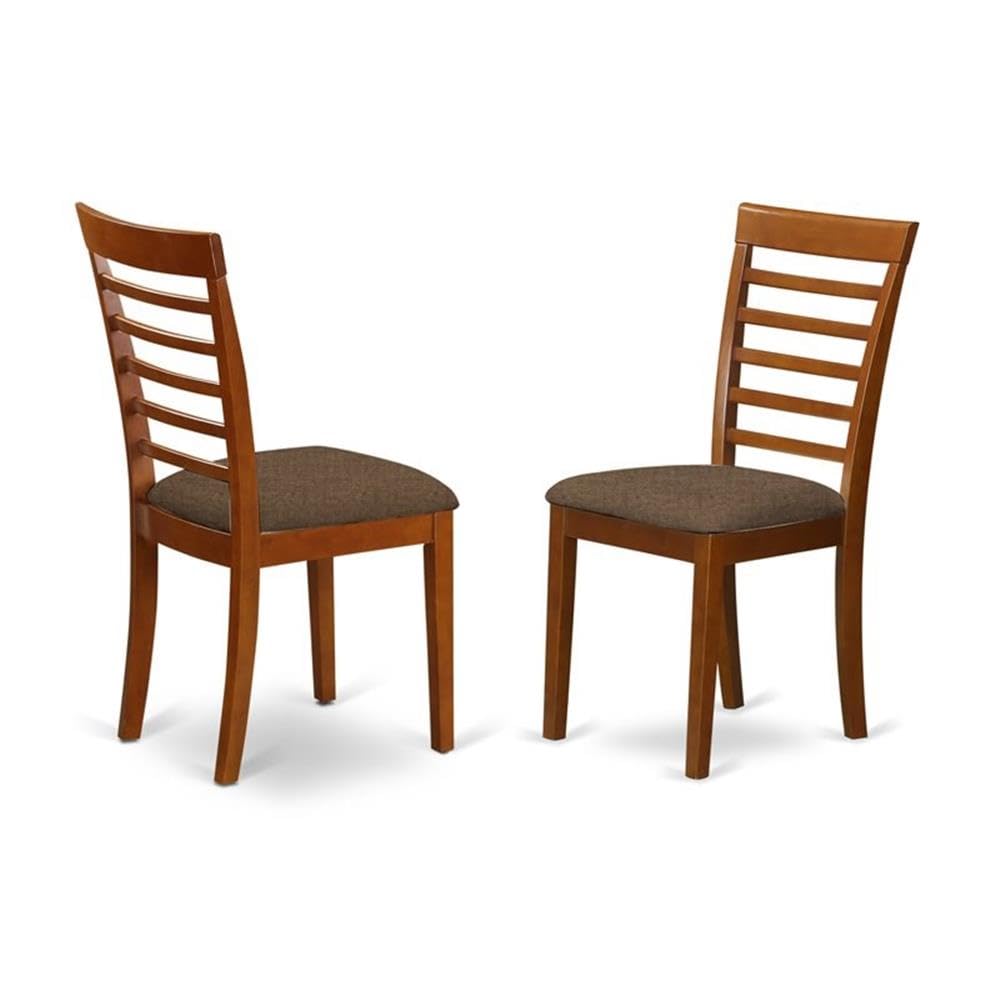 Furniture POML7-SBR-C 7 Piece Kitchen Table & Chairs Set Consist of an Oval Dining