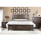 FOA Andrew 2pc Dark Walnut Solid Wood