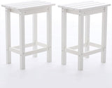 Outdoor High Top Bar Stools, Outdoor Patio Chairs Set of 2 for Bistro, Poolside