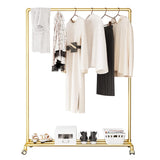 Clothing Rack Garment Rack with Bottom Shelf Heavy Duty Clothes Rack