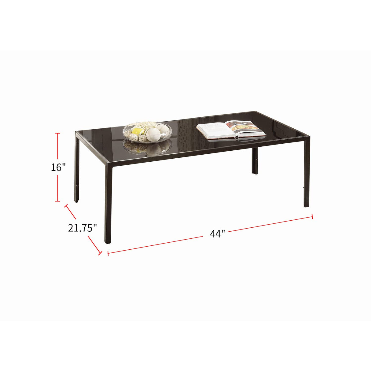 3 Piece Table Set, Black