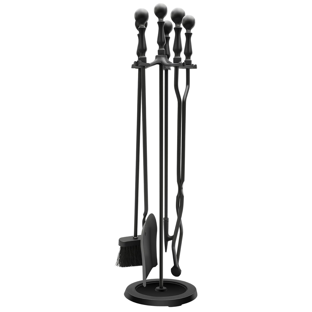 Fireplace Set,cast Iron fire Tools for Fireplace Cleaning Tools Set 5-Piece Fireplace Tools