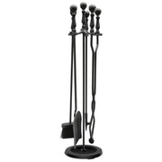 Fireplace Set,cast Iron fire Tools for Fireplace Cleaning Tools Set 5-Piece Fireplace Tools