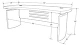 Harrison Black Oak Executive Desk