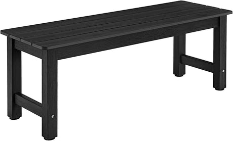 Outdoor Bench, 2-Person Poly Lumber Garden Bench