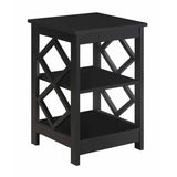 Diamond End Table, Black