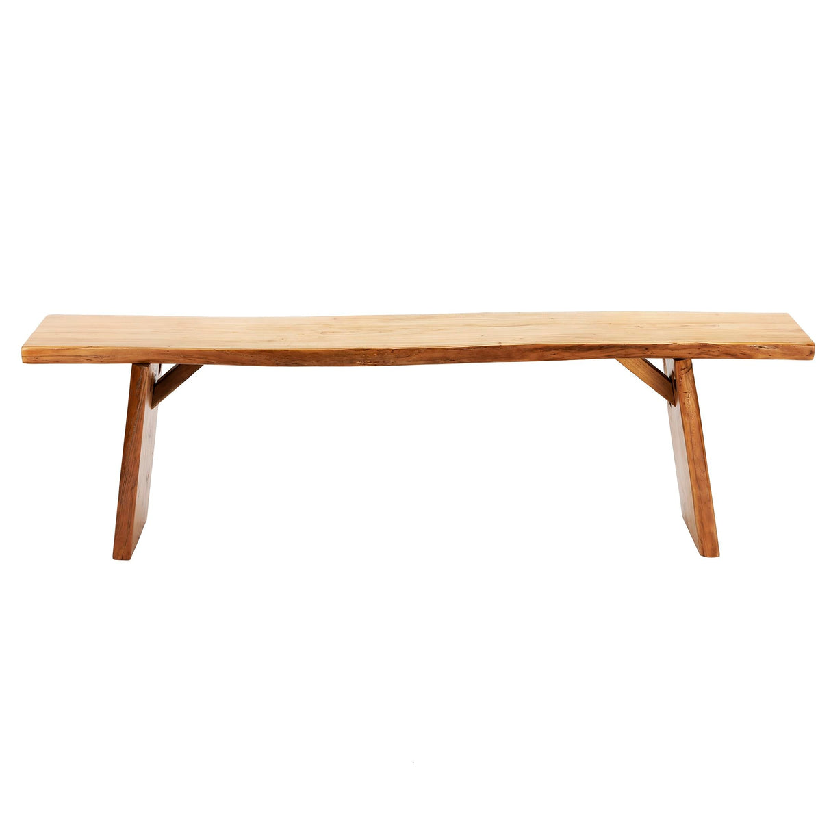 5ft Long Solid Wood Dining Bench Live Edge Wooden Bench Natural Edge Wooden Slab Bench