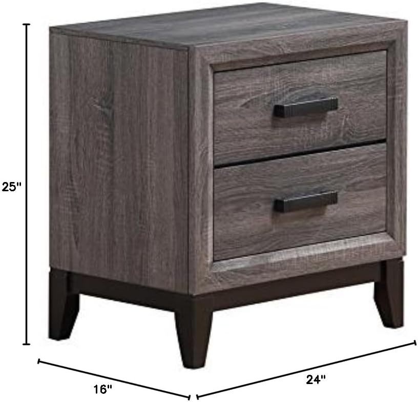 FOIL Grey-NS Kate Nightstand