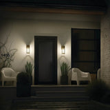 Camillo 15 Inch 1 Light Wall Light with Clear Seeded Glass in Black