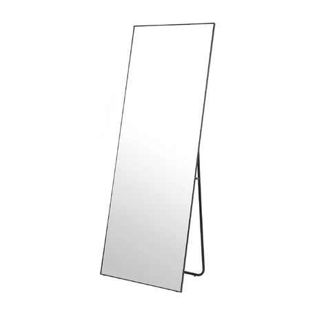 65x24 Inch Floor Length Mirror Ultra Slim Aluminum Frame Modern Style Full Length Mirror Versatile Hanging or Standing High Definition 5mm Silver Glass Explosion Proof Anti Oxidation Durable