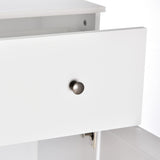 Short Bathroom Storage Cabinet, Cabinet Organizer with 1 Drawer and Adjustable Shelf