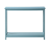 Oxford Console Table with Shelf, Sea Foam Blue