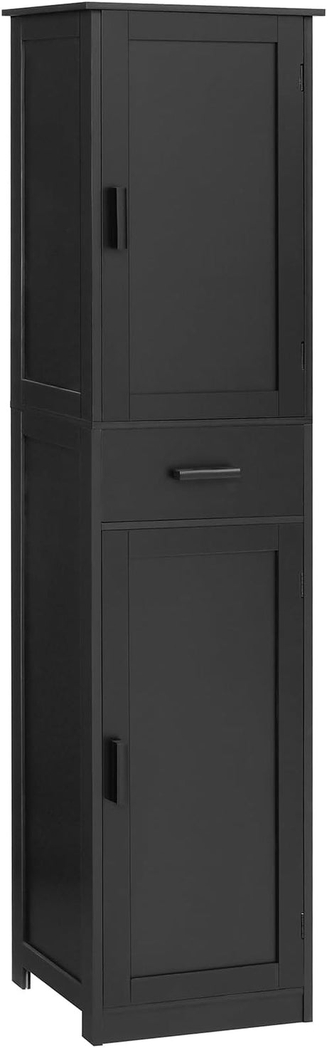 67“ Tall Bathroom Cabinet, Storage Cabinet with 4 Shelves & 2 Doors