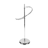 Sleek Chrome Spiral Clothing Rack - 29 Ball Retail Clothing Display Stand - 63"H