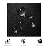 King Size Bed Frame with Iron Piece Decor, Faux Leather Upholstered Platform Bed