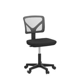 Desk Chair, Armless Office Mesh Computer Desk Chair Swivel Small Desk Chair Adjustable