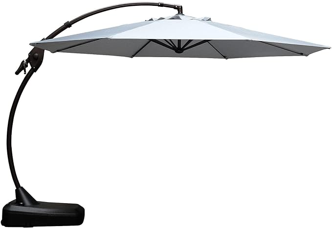 Patio Umbrella with 3 Solar panels, 48 Solar LED Lights