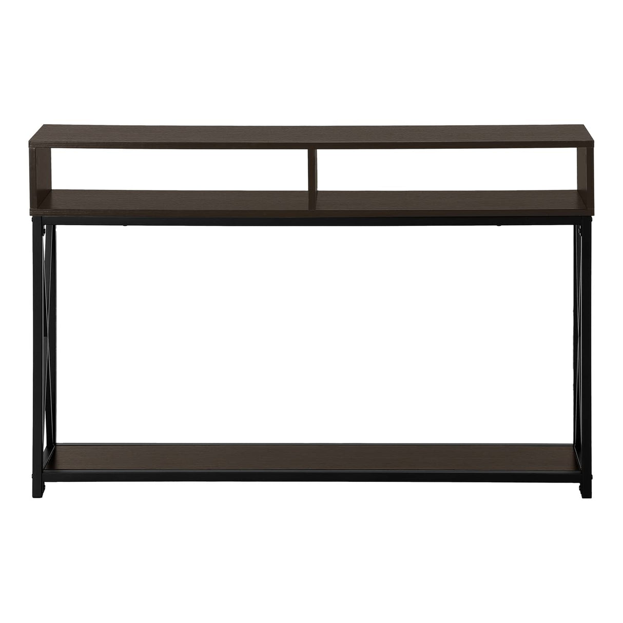 3574 Accent Table, Console, Entryway, Narrow, Sofa, Living Room, Bedroom, Metal, Laminate, Black,